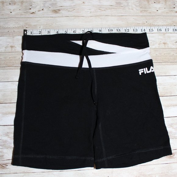 Womens Fila Sport Athletic Shorts Black 